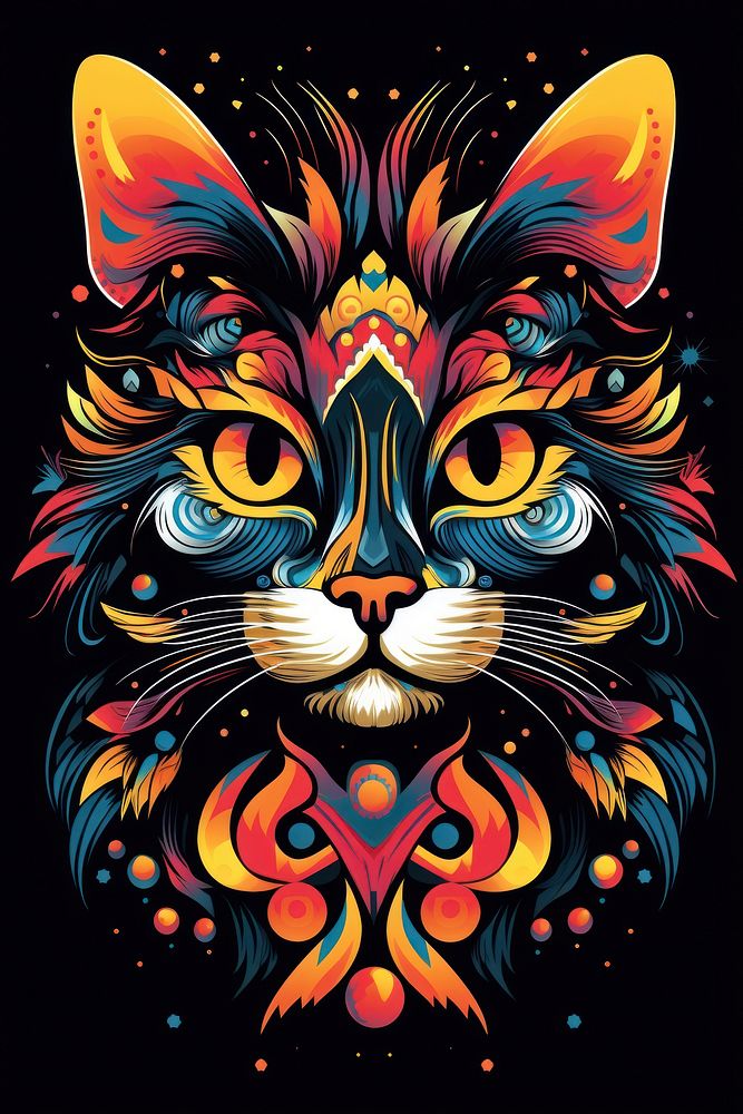 Cat art graphics mammal.