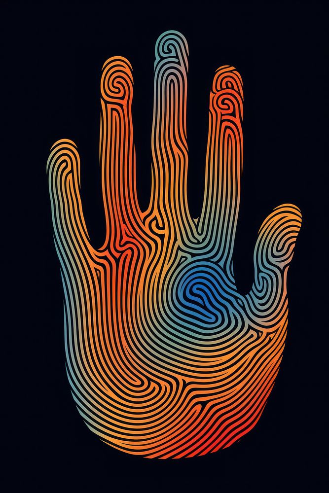 Hand art abstract pattern.