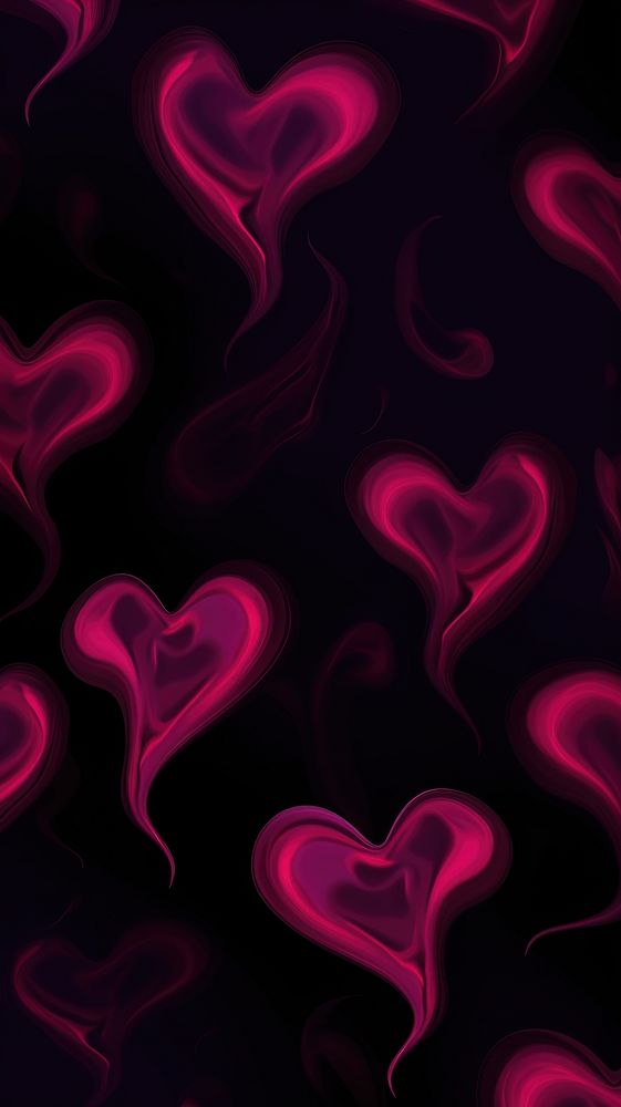 Abstract heart wallpaper pattern flowing purple.