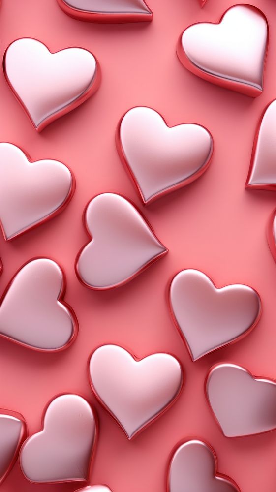 3D solid hearts pattern backgrounds accessories.