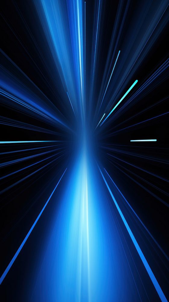 Digitally generated blue light and stripes laser transportation illuminated.