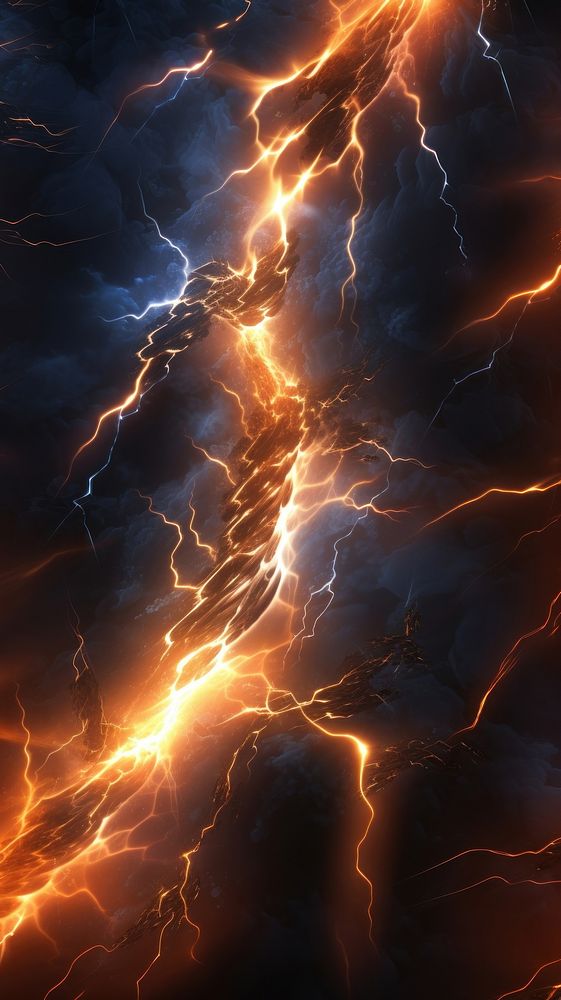 Electric lighting effect thunderstorm lightning abstract.