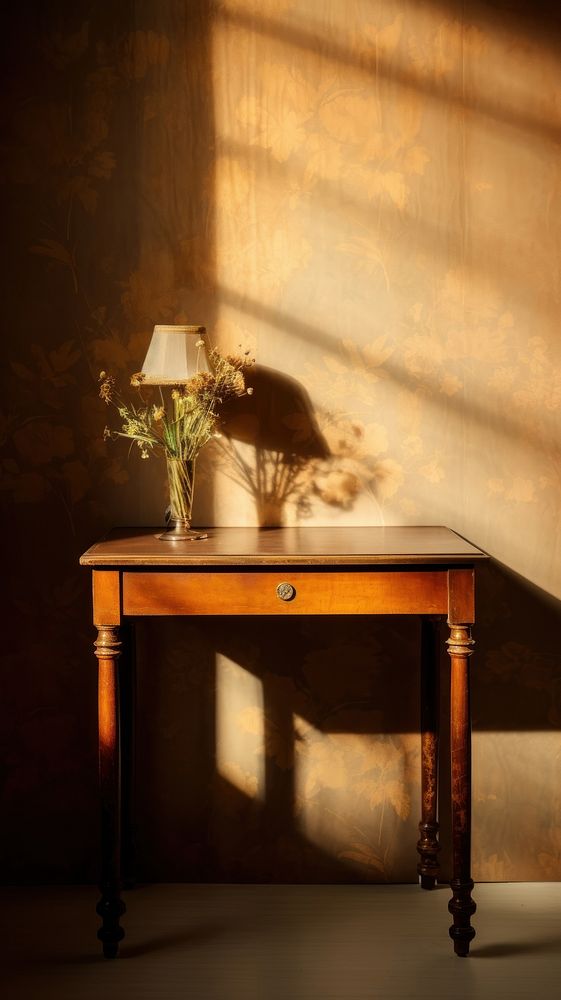 Table furniture shadow light.
