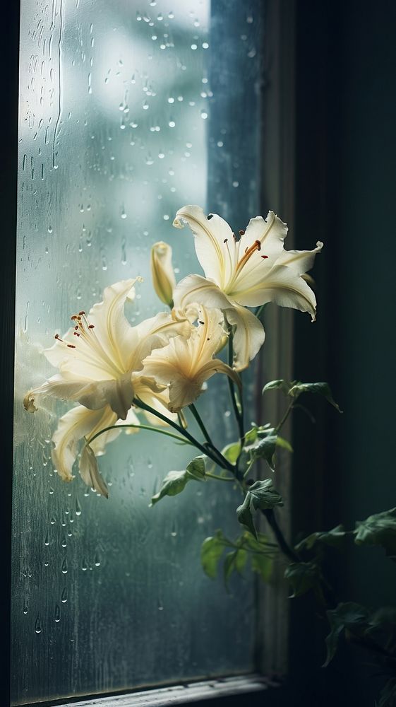 Flower window windowsill nature.