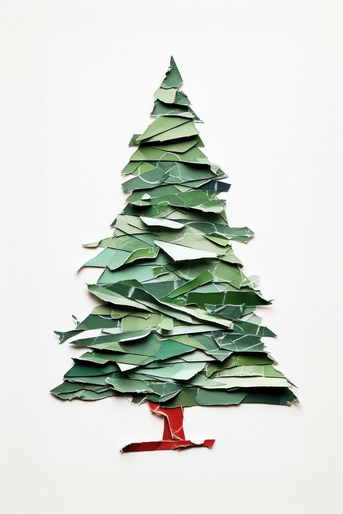 Christmas plant paper tree.