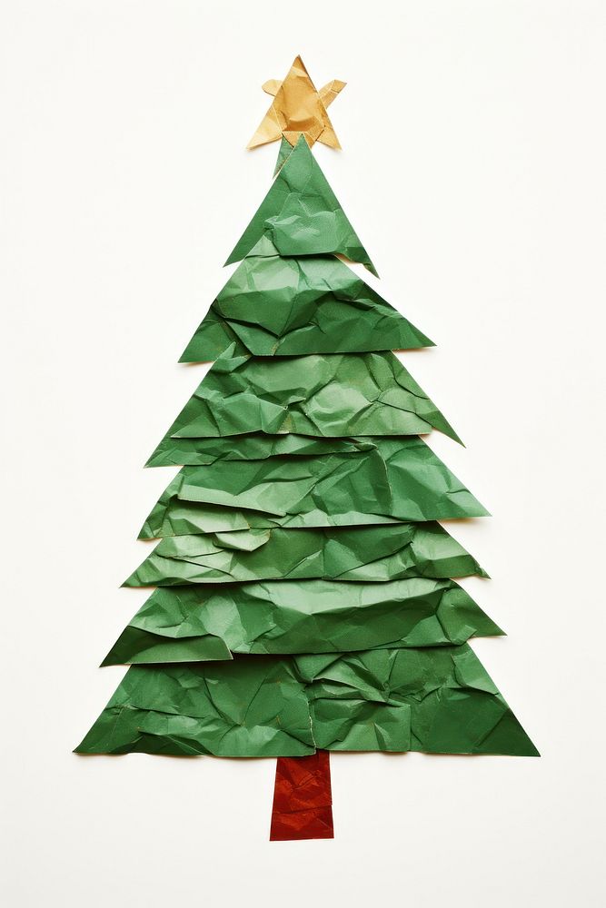 Christmas paper plant tree.