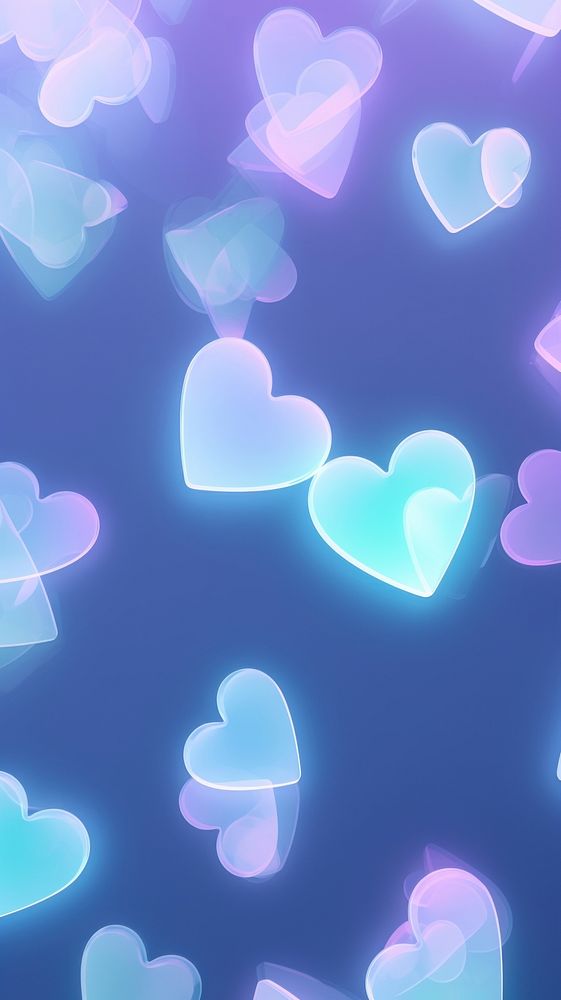 Hearts wallpaper backgrounds shape illuminated.