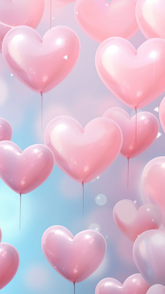 Balloon hearts backgrounds abstract red.