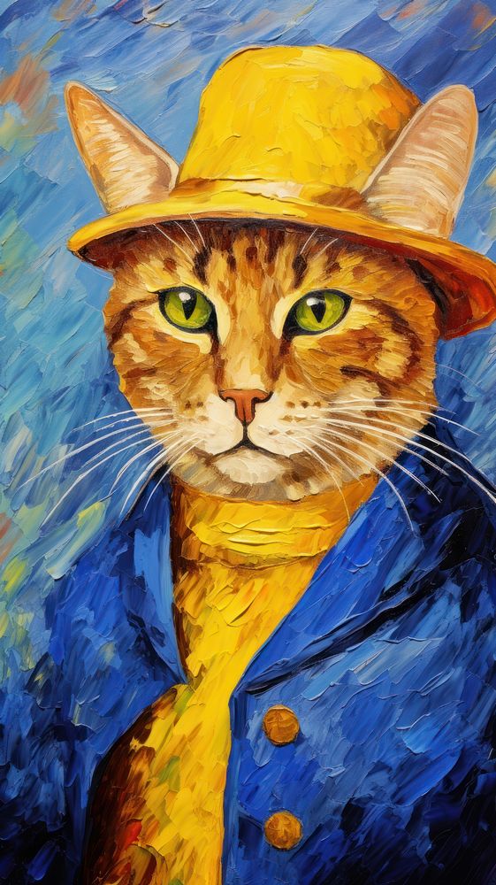 Cat costuming Mona Lisa painting portrait animal.