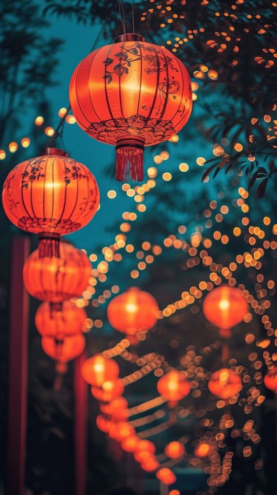 Festival lantern chinese lantern architecture.