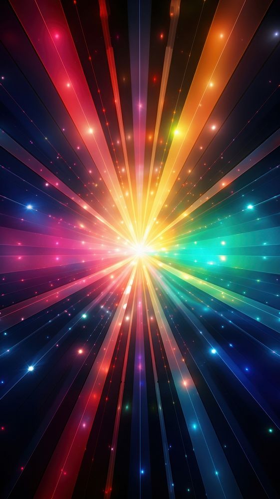 Abstract dark background of light with square of colourful rays moving backgrounds illuminated celebration.