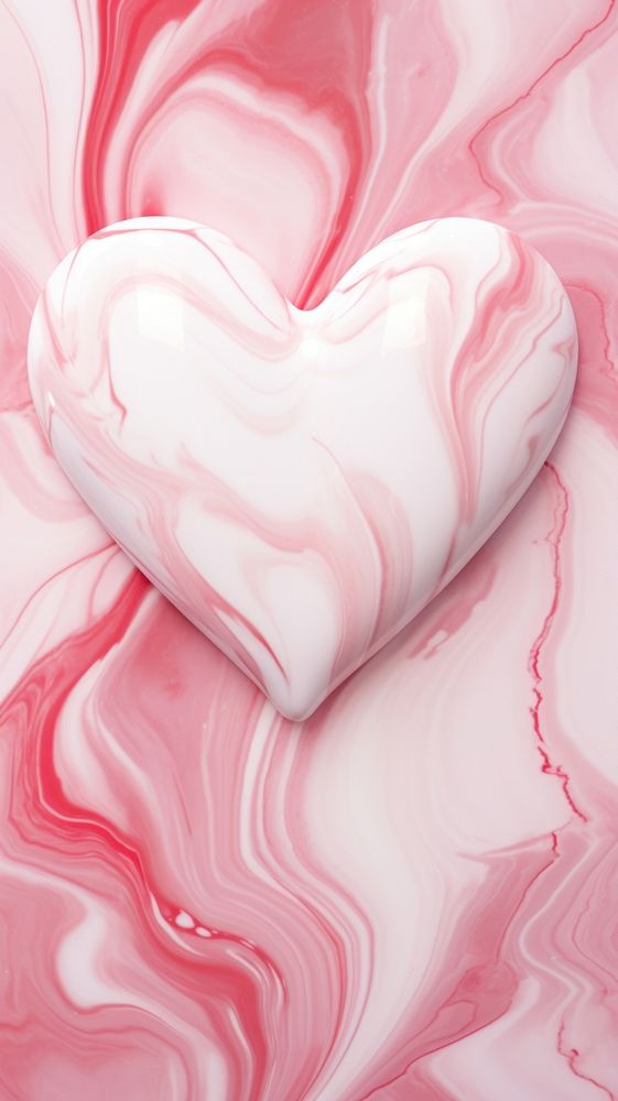 Heart shaped marble pattern pink red backgrounds.