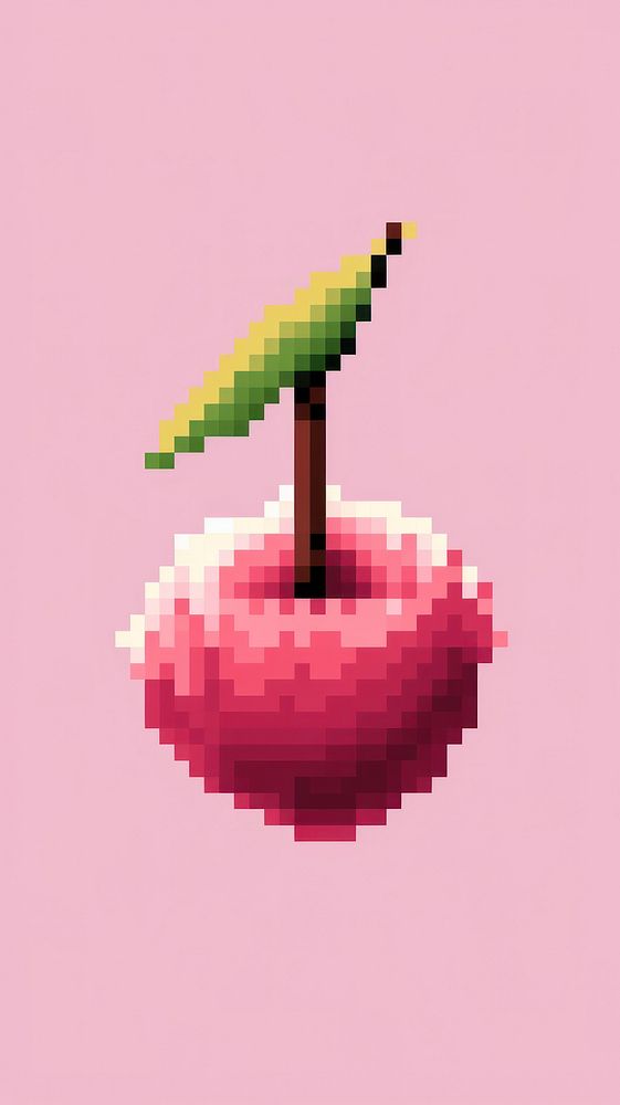 Cherry plant food pixelated.