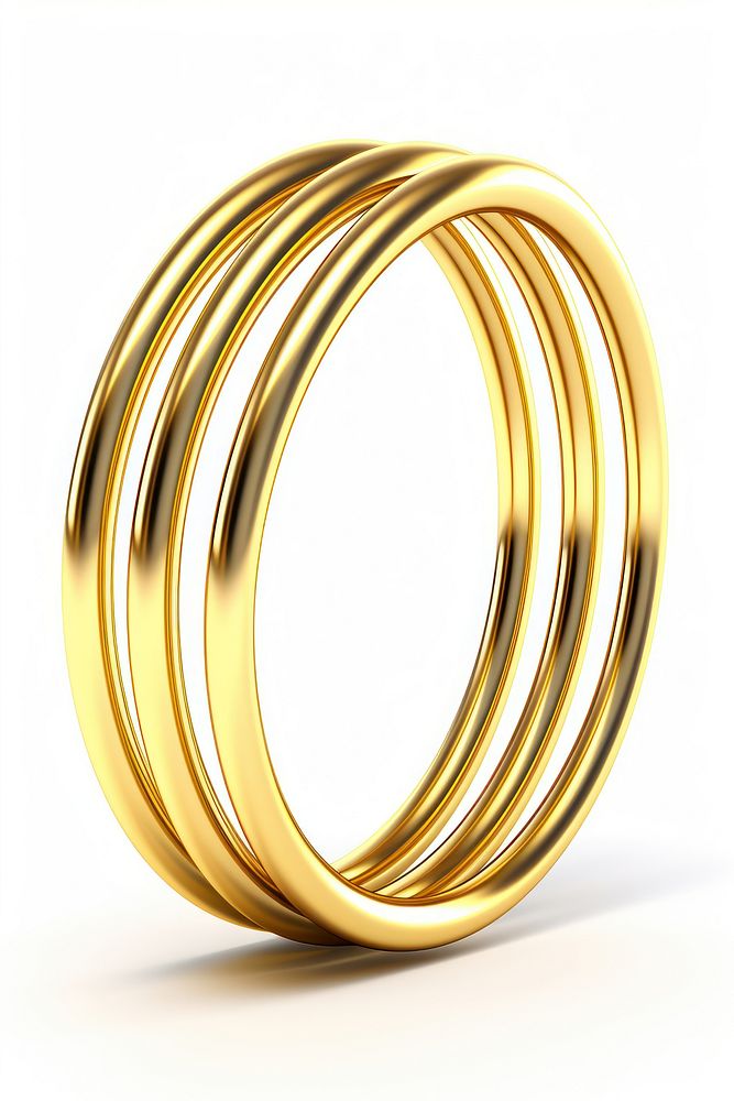 Big and long coil spring shape gold jewelry shiny.