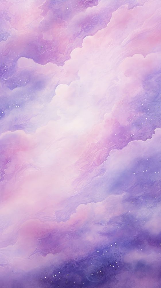 Galaxy purple painting nature.