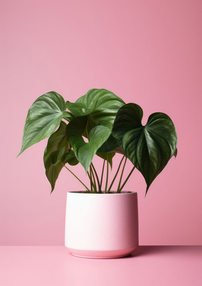Caladium plant houseplant vase leaf.