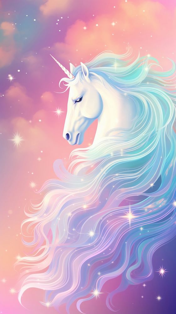 Rainbow unicorn fantasy background outdoors graphics animal.