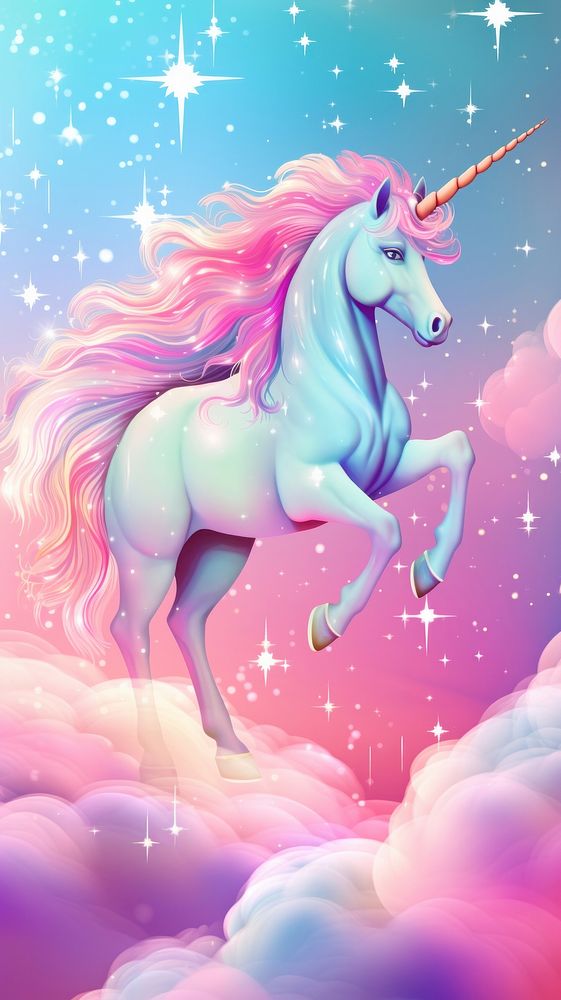 Rainbow unicorn fantasy background graphics rainbow animal.