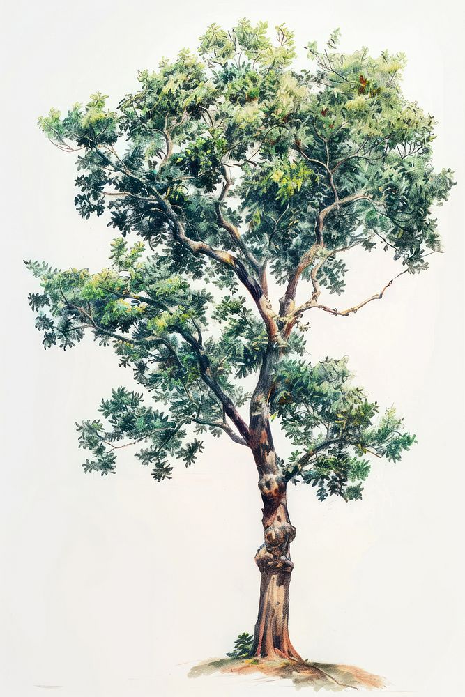 A tree painting plant tranquility.