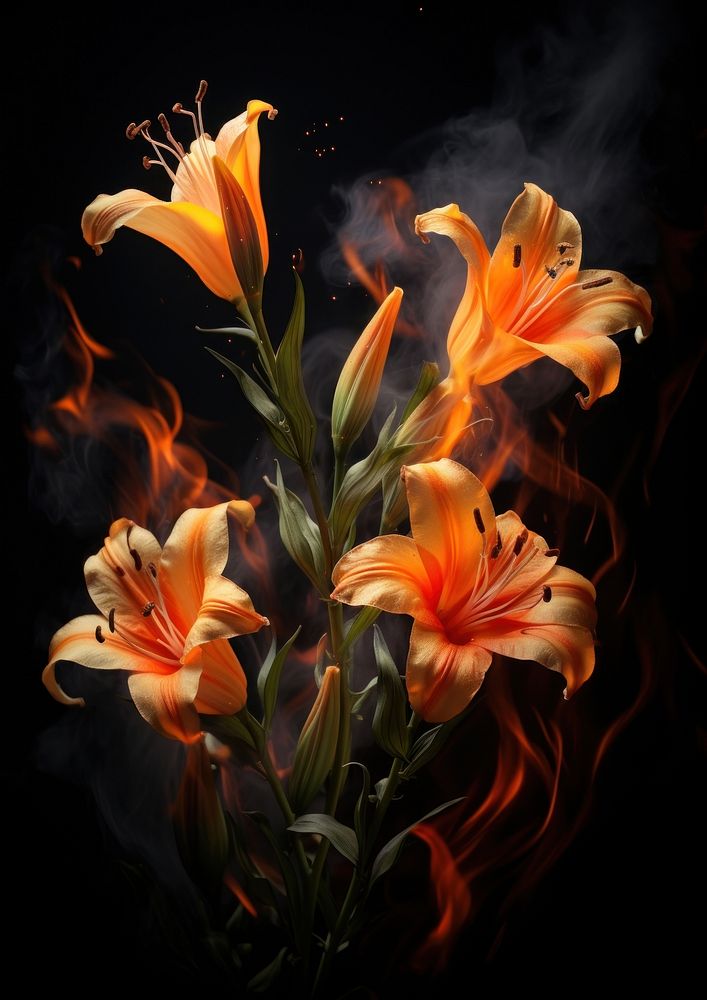 Wild flowers fire flame petal | Premium Photo - rawpixel