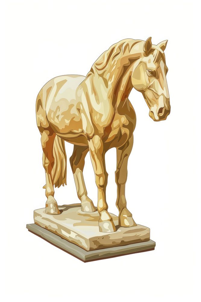 Horse statue figurine animal mammal.