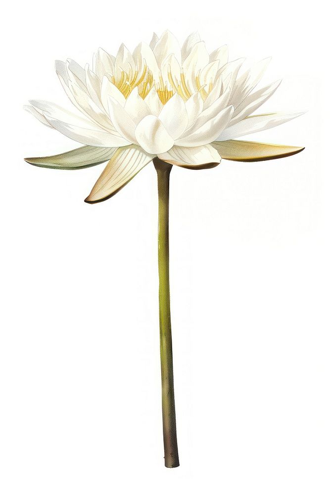 Lotus flower plant white.