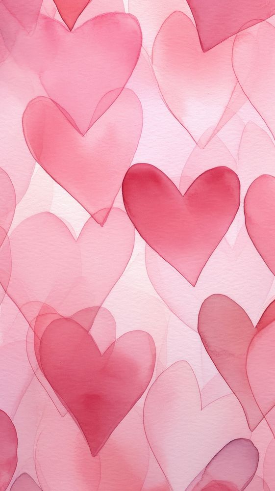 Pink hearts abstract petal backgrounds.