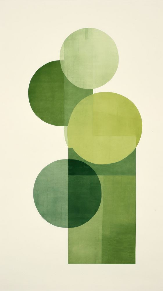 Green shape art creativity.
