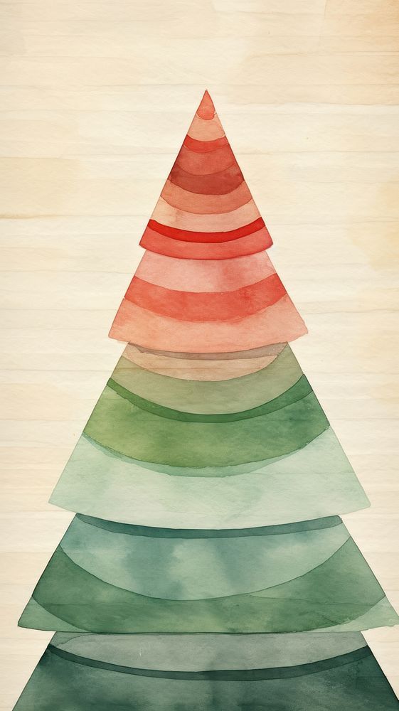 Christmas abstract shape tree.