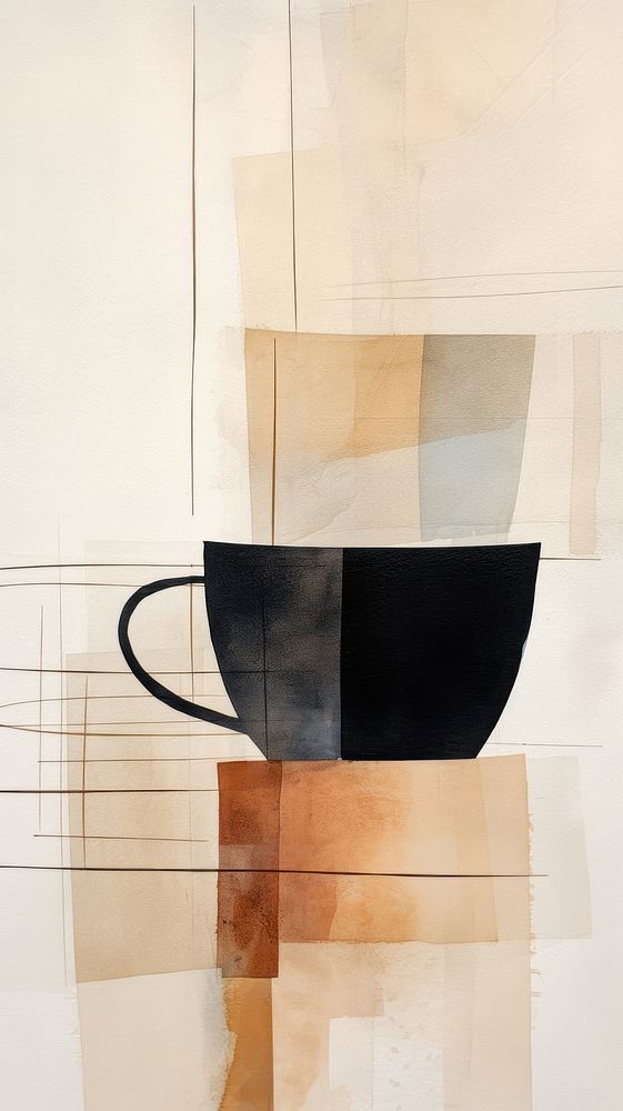 Coffee cup painting drink.