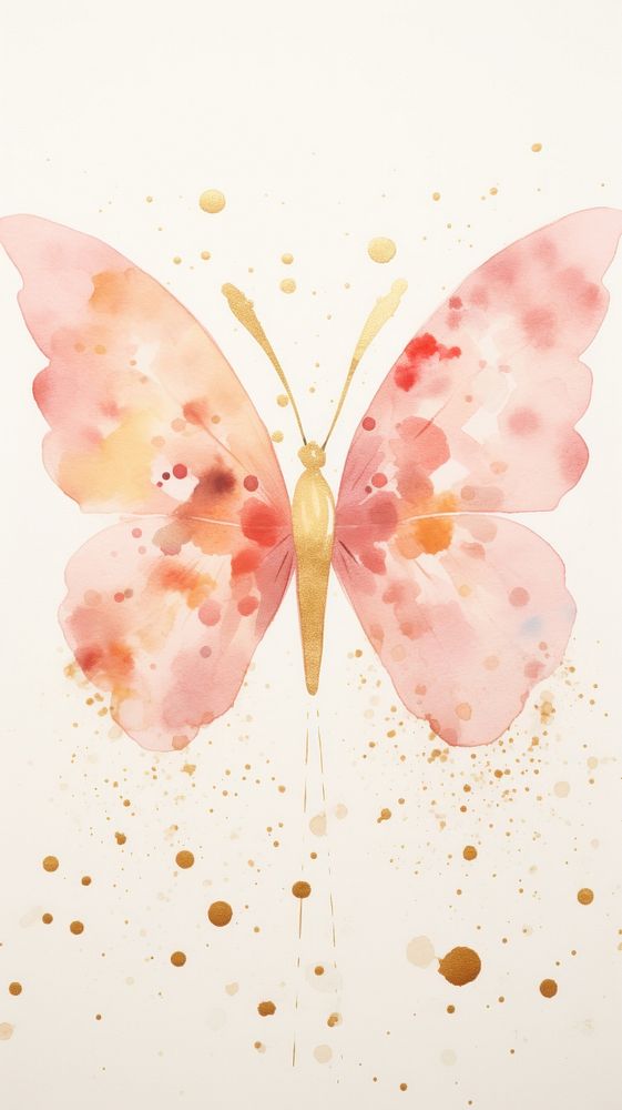 Butterfly glitter animal petal pink.