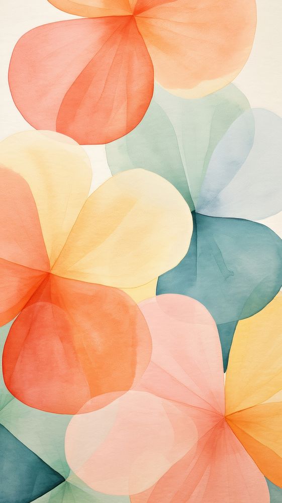 Cute flower abstract painting pattern petal.