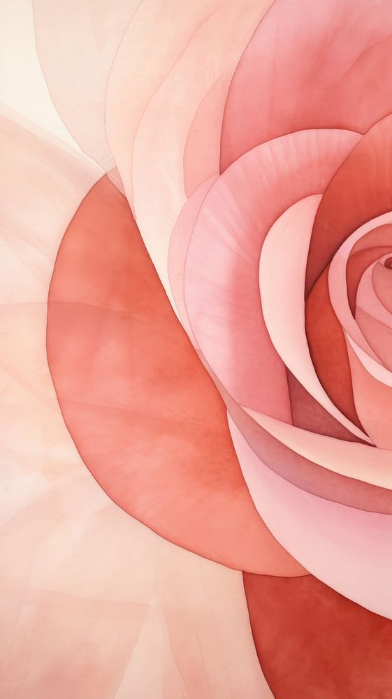 Rose abstract flower shape.