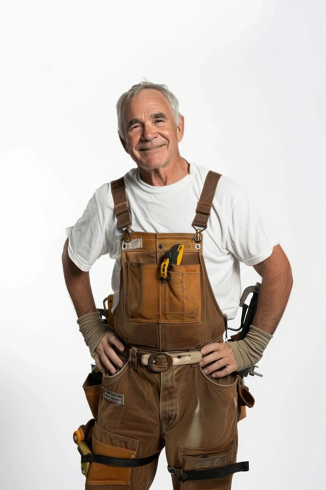 Older man adult smiling tool white background.