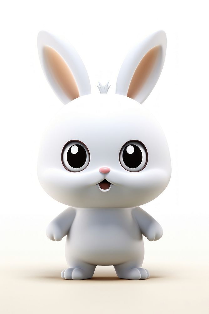 Angry bunny figurine animal mammal.
