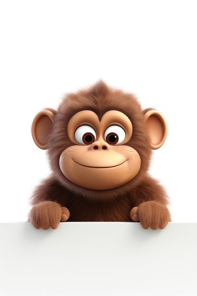 Frown monkey orangutan wildlife mammal.