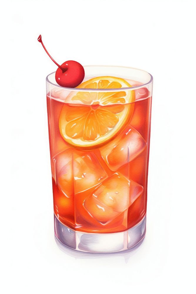 Cranberry Orange Whiskey Sour cocktail drink fruit glass.