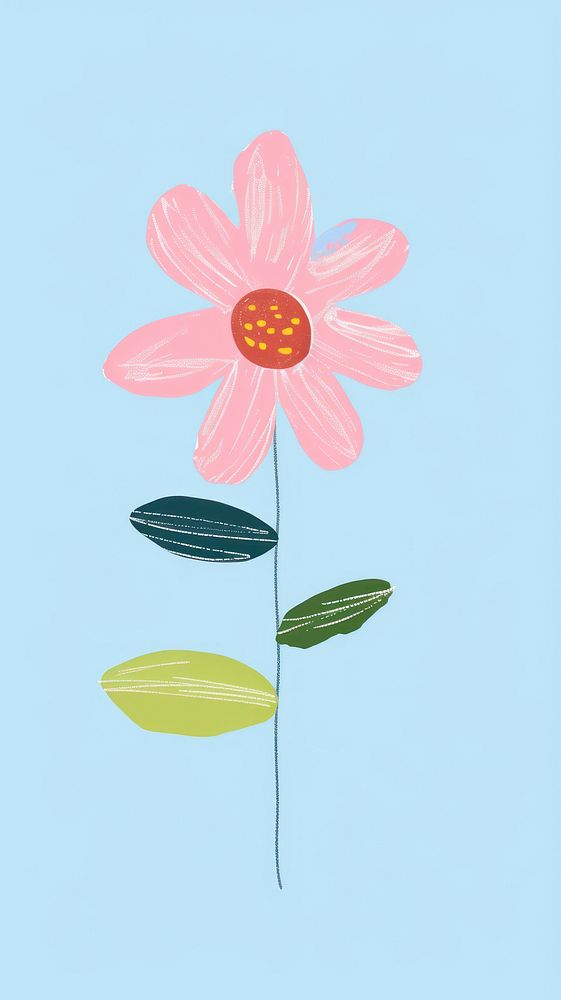 Flower cartoon illustration petal plant inflorescence.