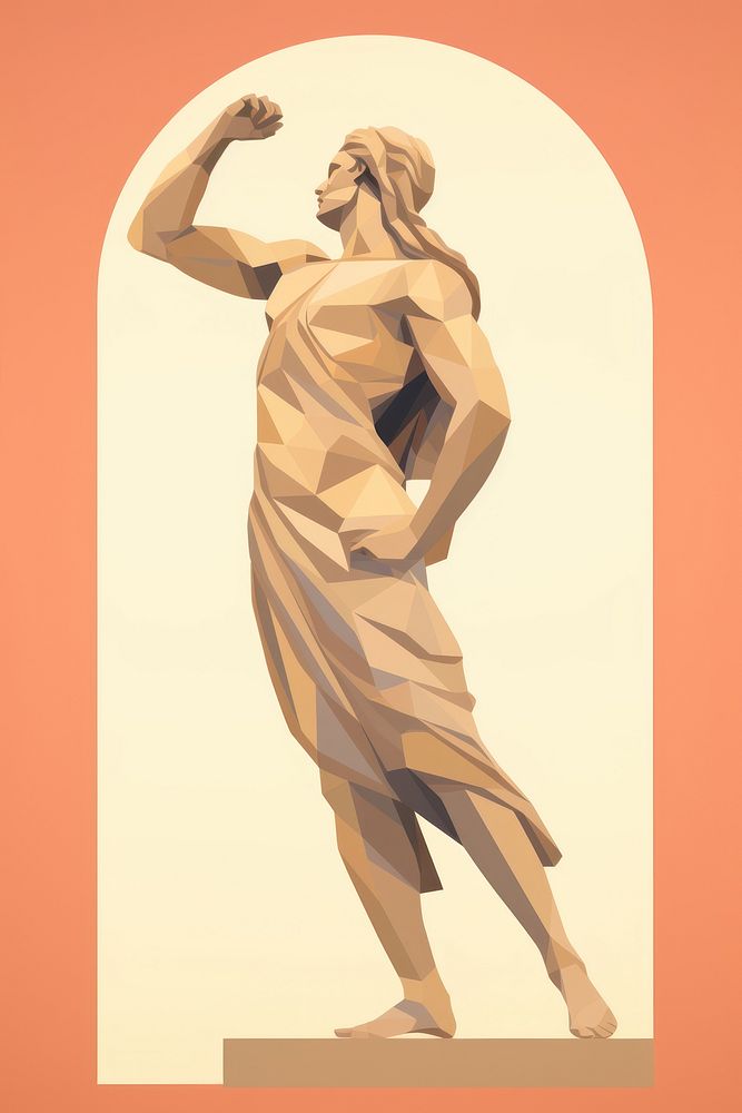 Ancient greek statue sculpture adult art.