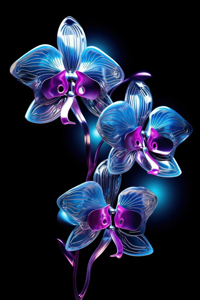 Orchid pattern flower purple.