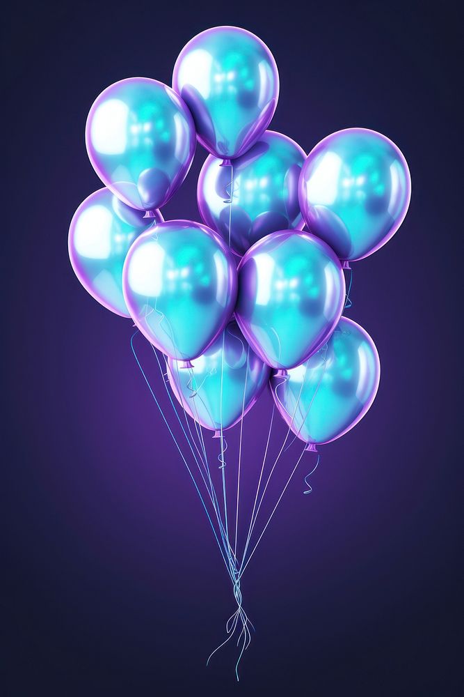 Balloons night illuminated anniversary.