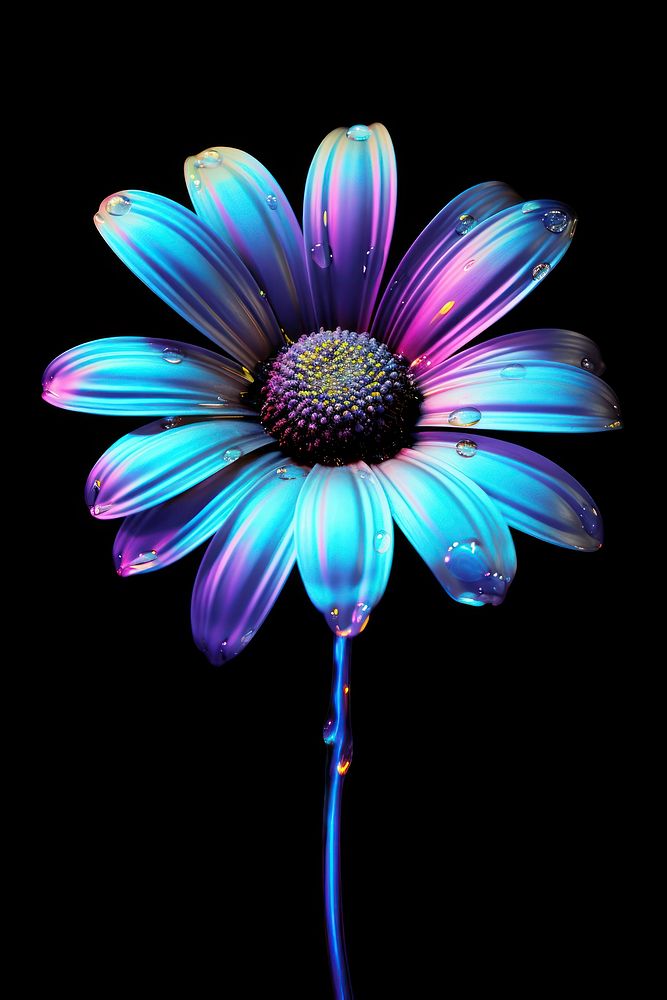 Daisy flower purple petal.