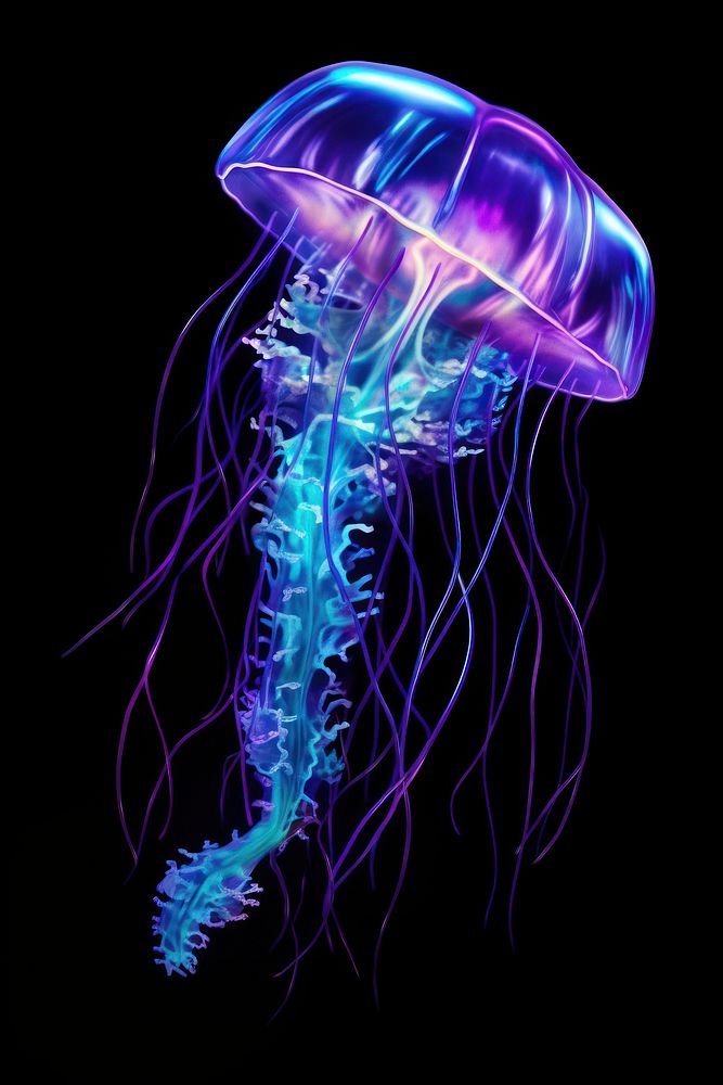 Jellyfish invertebrate translucent underwater.