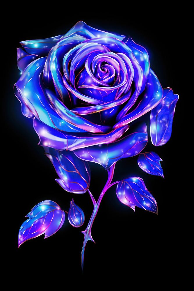 Rose pattern flower purple.