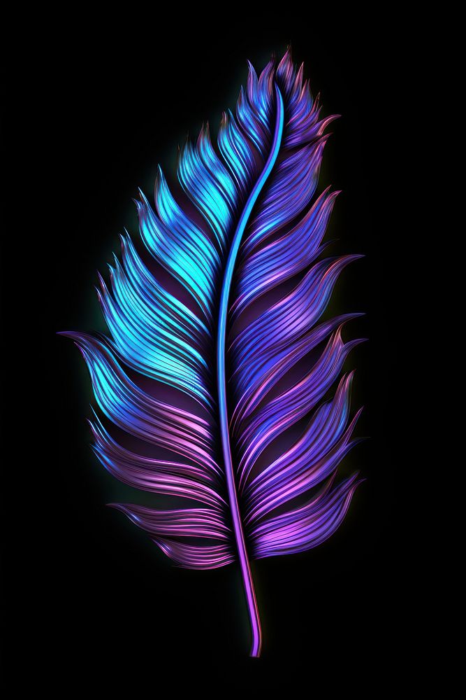Tropical leaf light pattern purple.