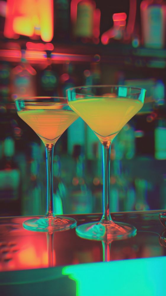 Cocktail martini yellow drink. | Premium Photo - rawpixel