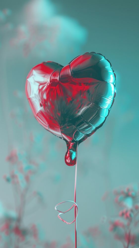 Balloon heart red fragility.