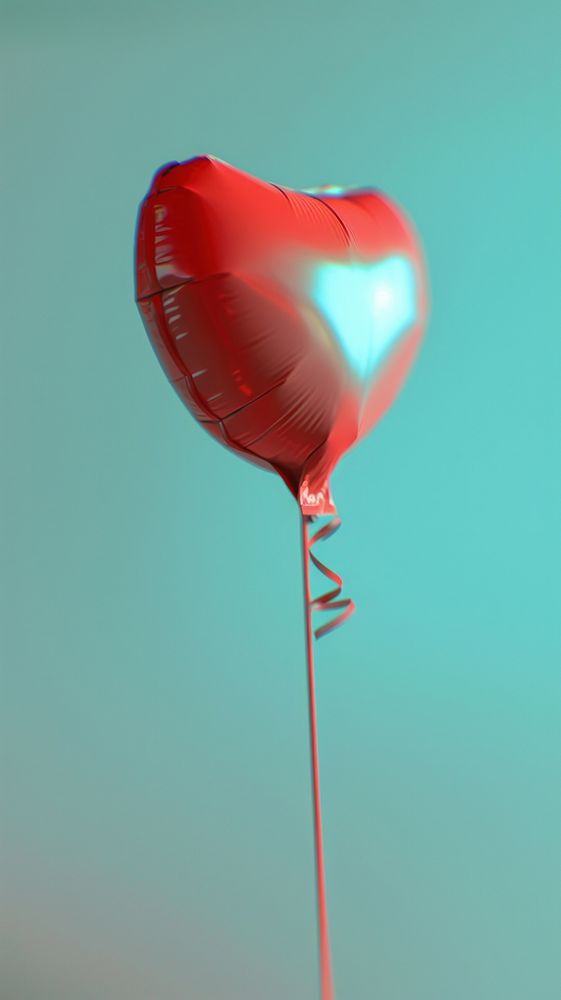 Balloon heart red appliance.