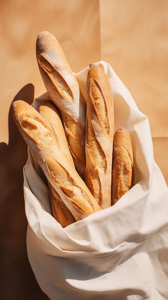 Baguette bread food freshness.