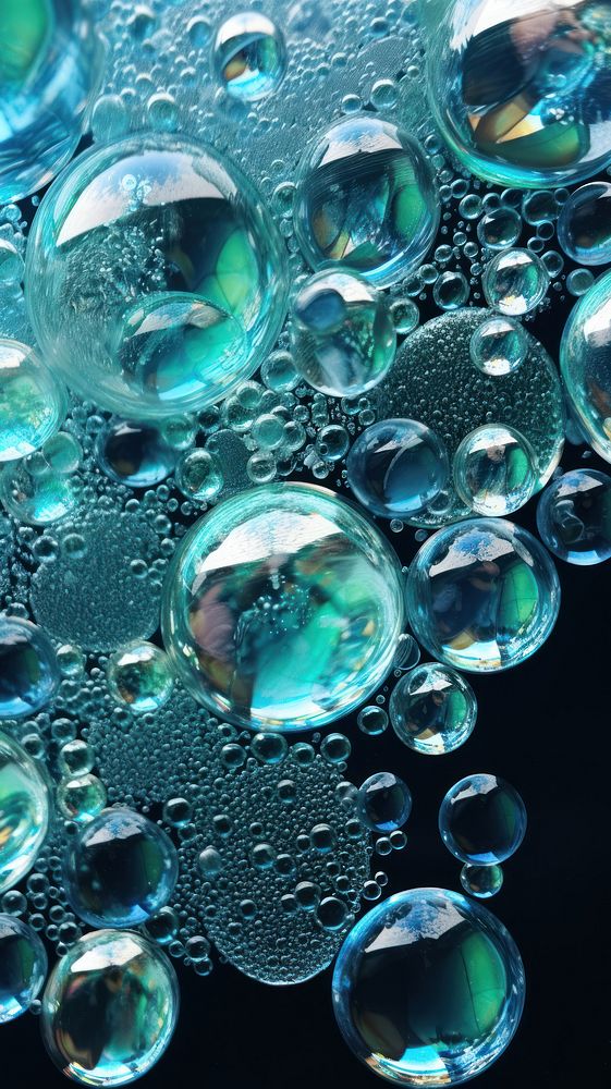 Bubbles glass fusing art backgrounds jewelry pattern.